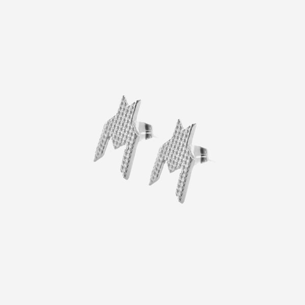 Houndstooth mini earring