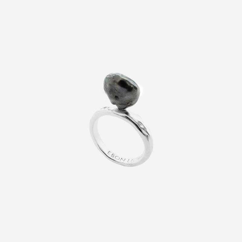 Wave keshi ring