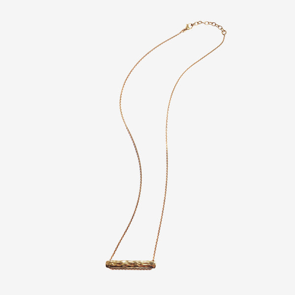 Wave necklace vermeil